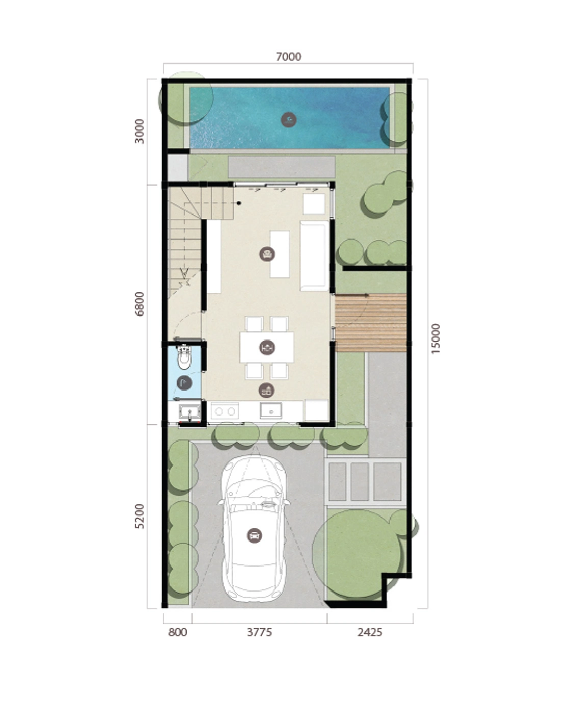 Ground Floor — Cluster Resvara — Villa Askana