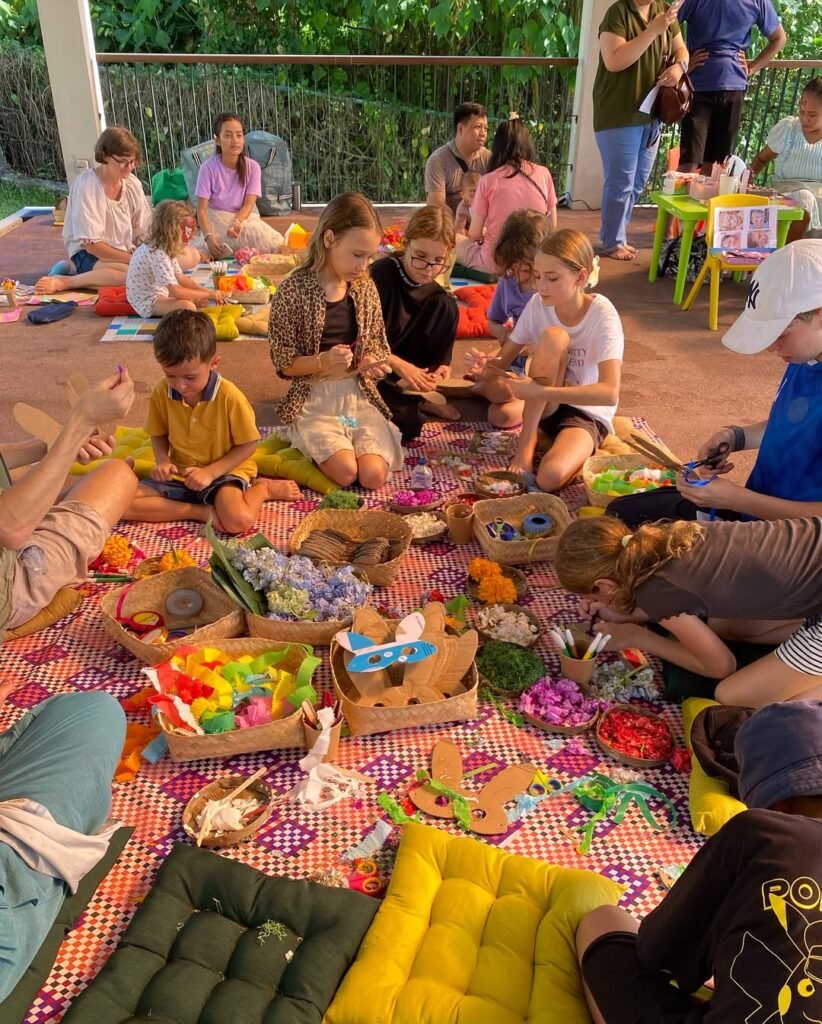 Families enjoying Easter crafts at Ciputra Beach Resort Bali, 2025